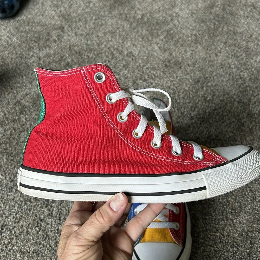 Converse Chuck Taylor All Star Colorblock High Top Sneaker Women's 8/Men's 6 $70 - Picture 9 of 10